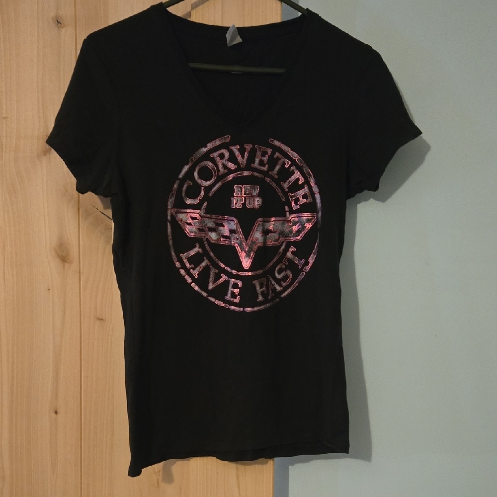 Corvette Women's Black Short Sleeve Tee